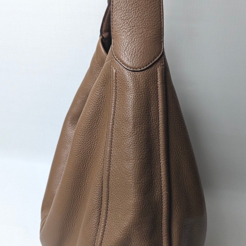 Coach Madison Phoebe Brown Pebbled Leather Shoulder Bag Hobo F23309 Large Tassel - Picture 7 of 10